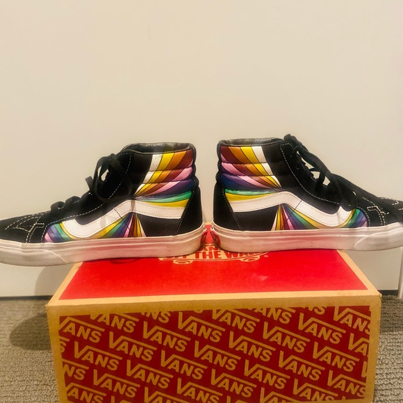 Multi color Vans really great condition - Picture 4 of 5